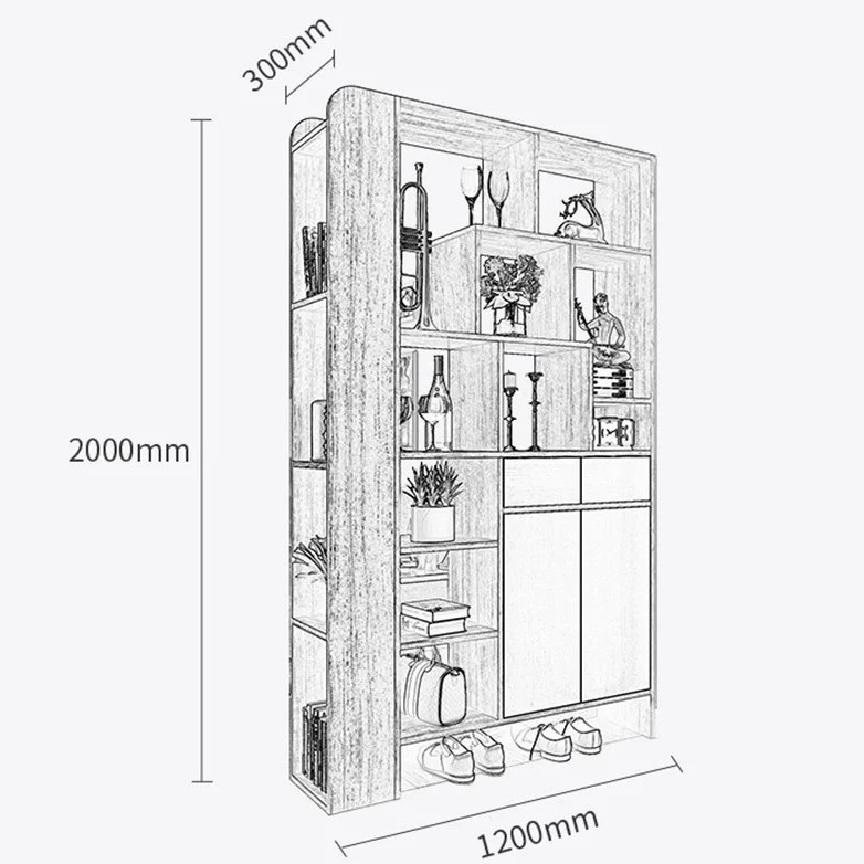 Tủ gỗ trang trí TGTT-01